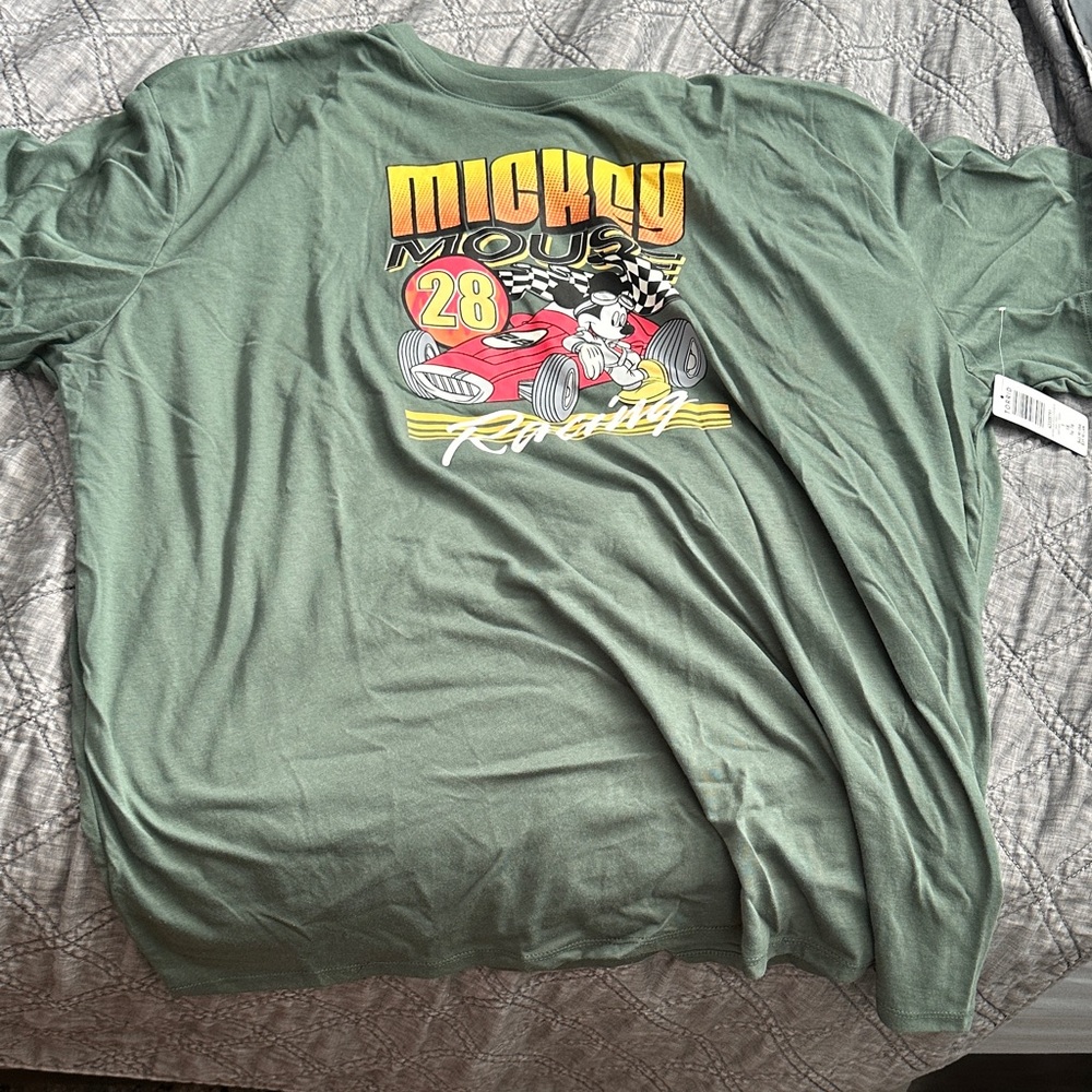 Torrid Green Mickey Mouse Racing Tee